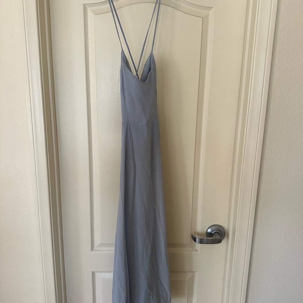 Show Me Your MuMu Backless Gray Dress